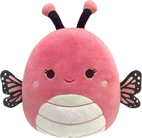 Squishmallows Andreina Pink Monarch Butterfly Plush