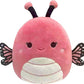 Squishmallows Original 14-Inch Andreina Pink Monarch Butterfly with White Sparkle Belly - Large Ultrasoft Official Jazwares Plush