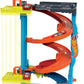 Hot Wheels City Toy Car Track Set Transforming Race Tower Single to Dual-Mode Racing with 164 Scale Vehicle
