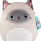 Squishmallows Original 10-Inch Felton The Siamese Cat