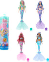 Barbie Color Reveal Doll with 6 Unboxing Surprises Mermaid Series with Color-Change Bodice