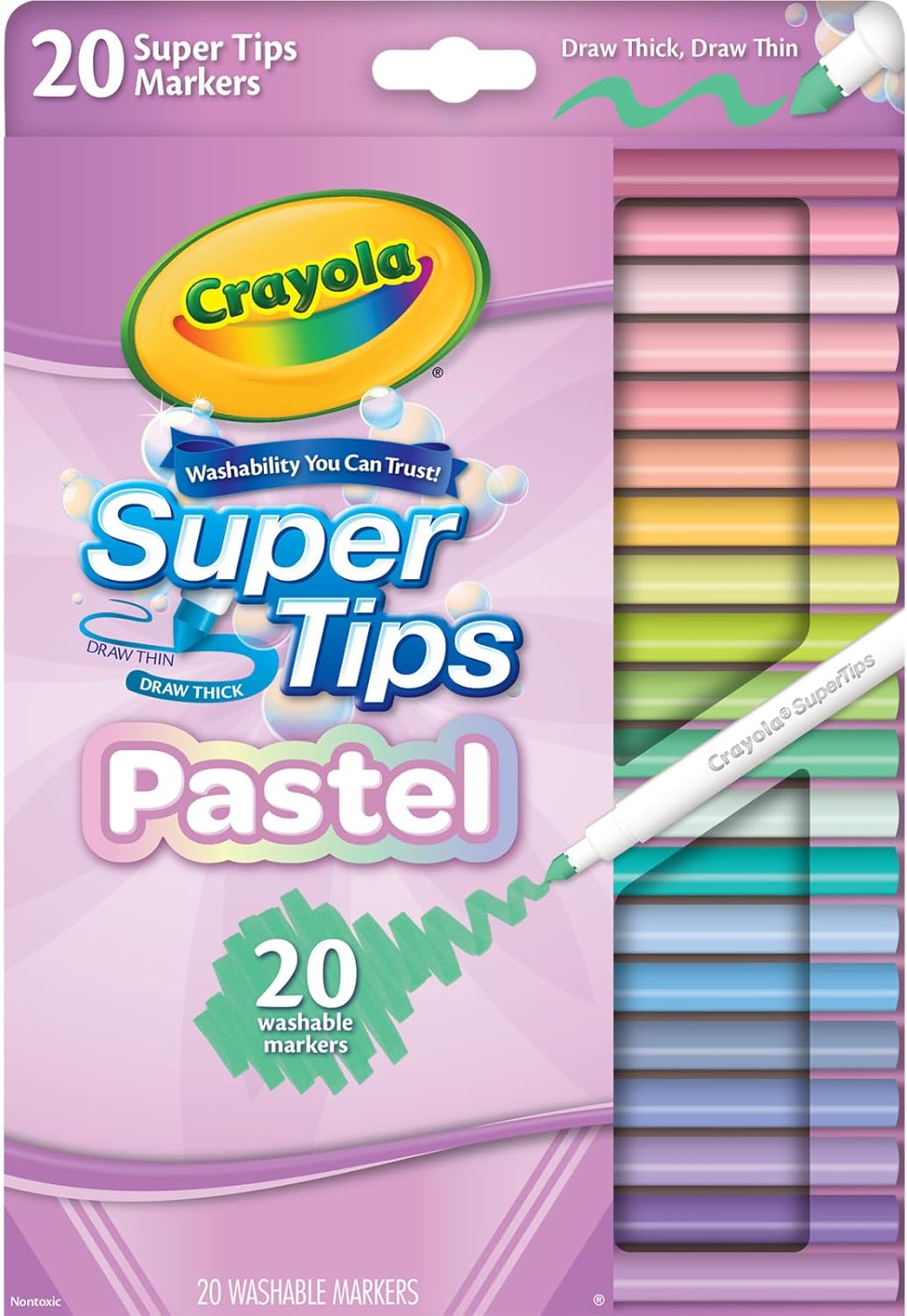 Crayola 20ct Pastel Supertip Markers