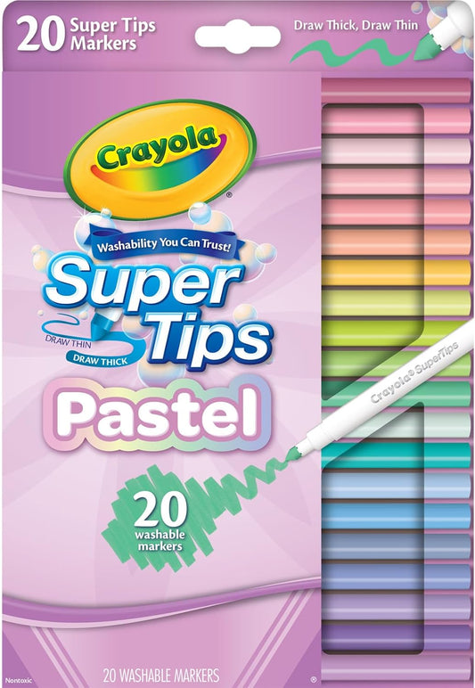 Crayola 20ct Pastel Supertip Markers