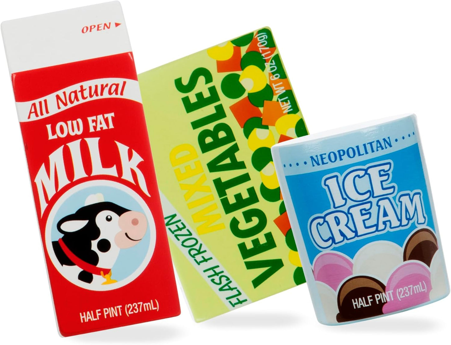 Melissa & Doug Melissa Doug Fridge Food Wooden Play Food Set - 9 Pieces Pretend Play