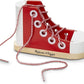 Melissa & Doug Melissa Doug Deluxe Wood Lacing Sneaker - Learn to Tie a Shoe Educational