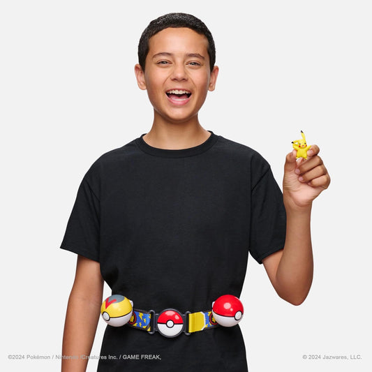 Pokemon Pikachu Clip 'N' Go Belt Set - 2-Inch Pikachu Battle Figure with Clip 'N' Go Belt