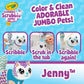 Crayola Scribble Scrubbie Jumbo Large Posable Animal Toy 6 Inches Toy Cat for Girls Boys