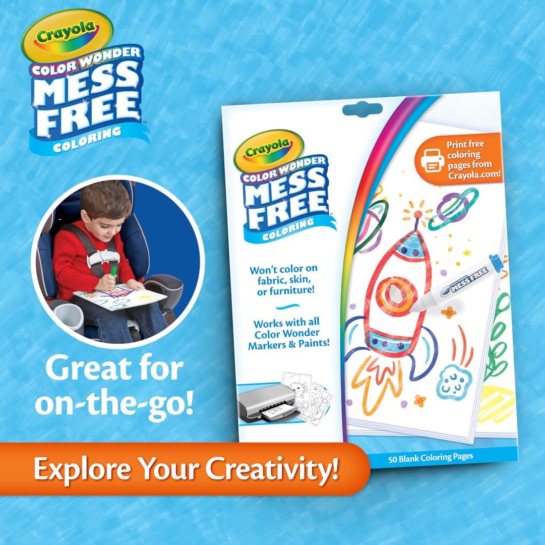 Crayola Color Wonder Mess Free Coloring Pages 50ct Create Your Own Coloring Pages Blank