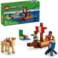 LEGO Minecraft The Pirate Ship Voyage Boat Toy Playset for with Squid Camel and Pirate Figures Pirate Toy Building Set