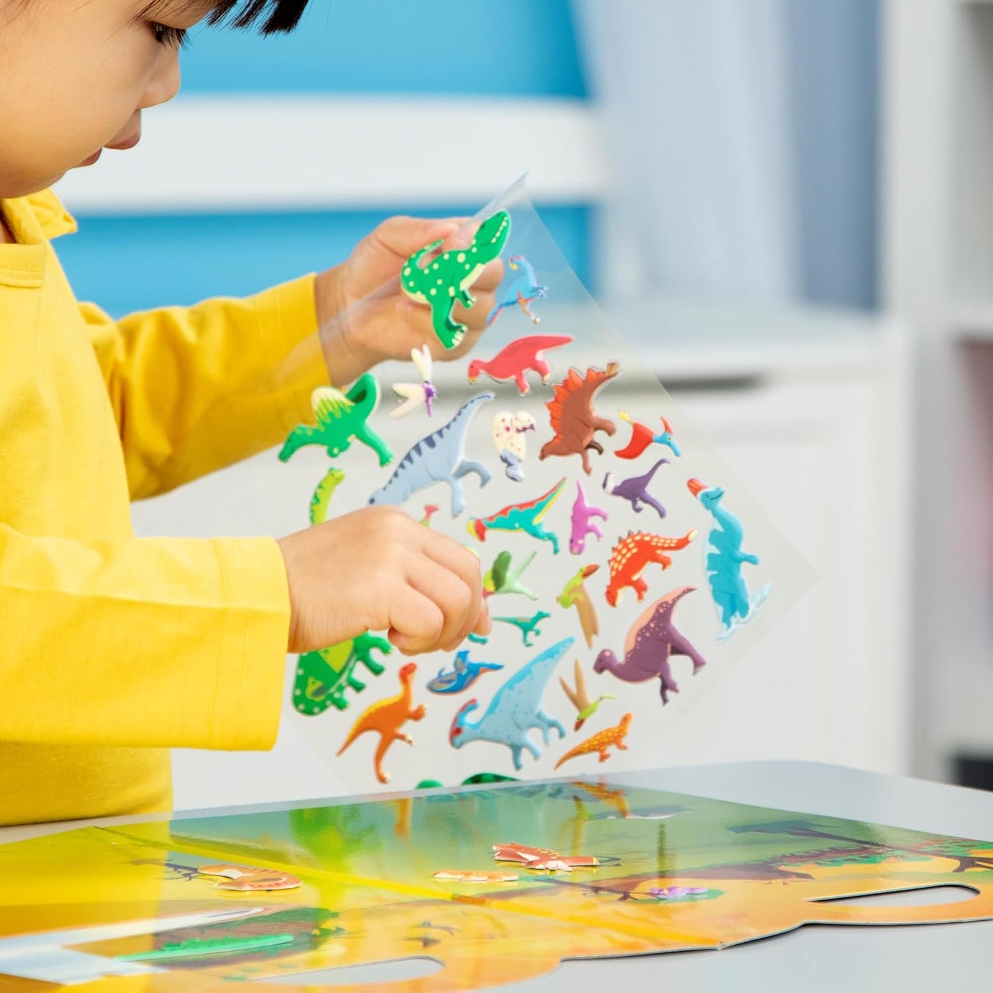 Melissa & Doug Melissa Doug Reusable Puffy Sticker Wild Adventures 3-Pack 118 Safari