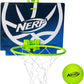 Nerf Nerfoop - The Classic Mini Foam Basketball and Hoop - Hooks On Doors - Indoor and