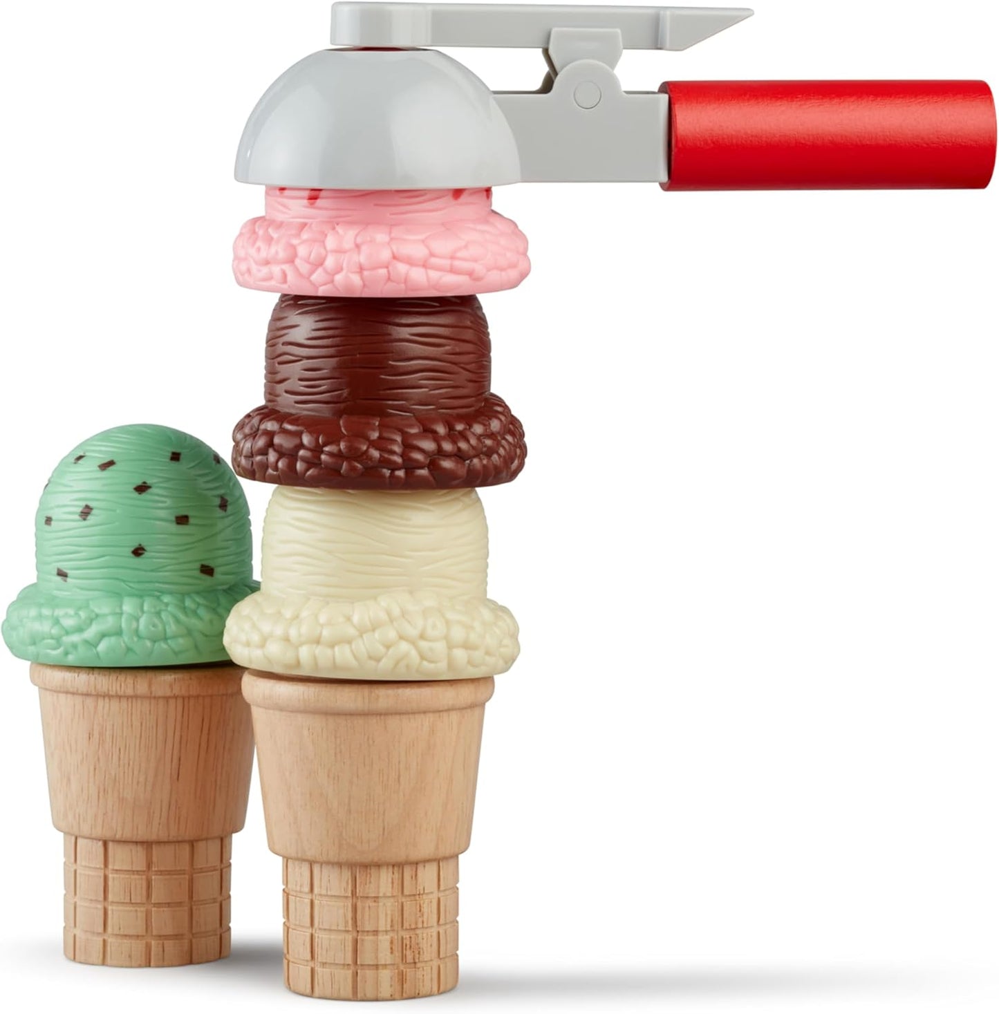 Melissa & Doug Melissa Doug Scoop and Stack Ice Cream Cone Magnetic Multicolor - FSC