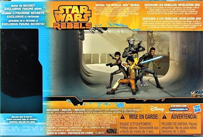 Star Wars Rebels, Exclusive Reveal the Rebels: Jedi 3.75 Inch Action Figure Set