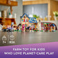 LEGO Friends Organic Farm House Set 41721 with Toy Horse Stable Tractor and Trailer Plus