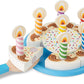 Melissa & Doug Melissa Doug Birthday Party Cake - Wooden Play Food With Mix-n-Match