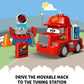 LEGO Disney Pixar Mack at The Race Cars - Pixar Cars for Toddlers Preschool Boys Girls Ages 2 - Educational Building Set