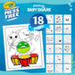 Crayola Baby Shark Color Wonder Pages Mess Free Coloring for Toddlers Coloring Activity