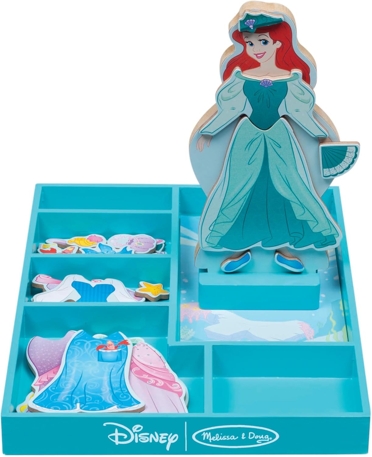 Melissa & Doug Melissa Doug Disney Ariel Magnetic Dress-Up Wooden Doll 30 pcs