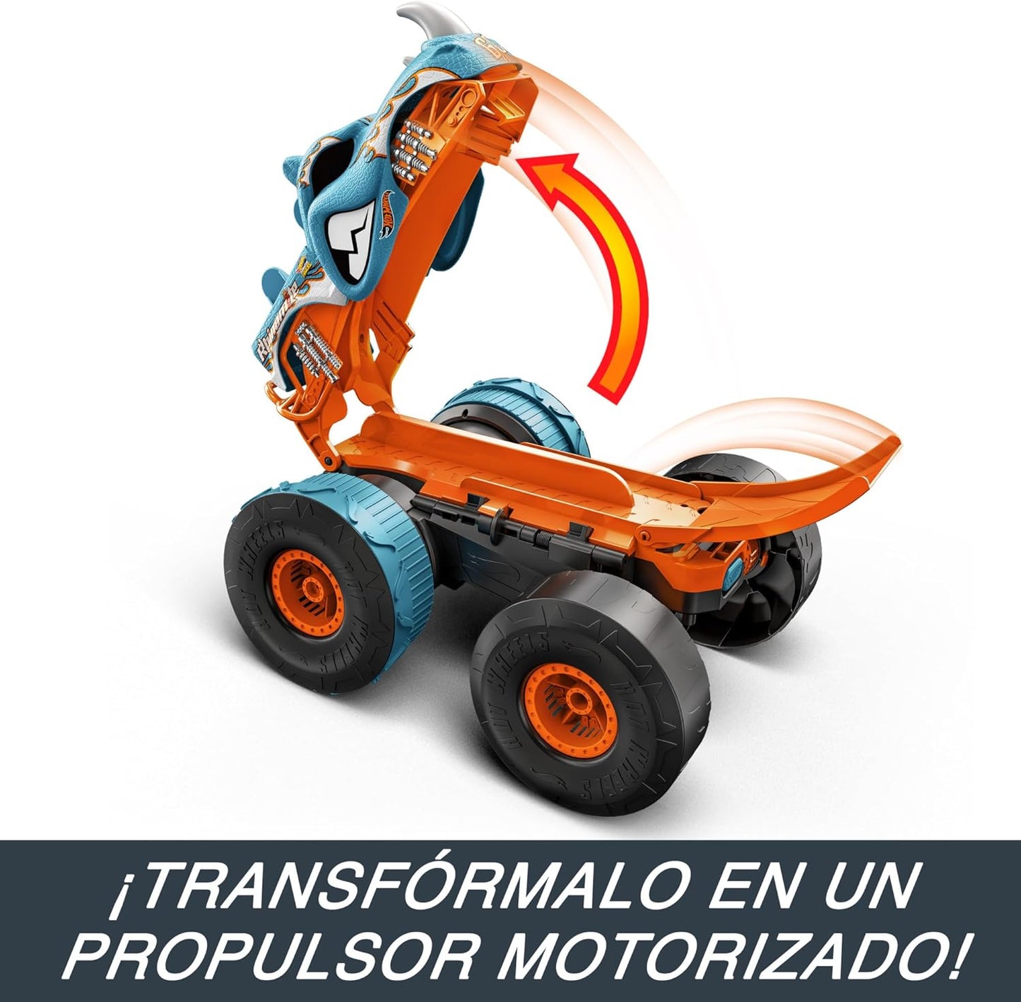 Hot Wheels Monster Trucks RC Toy Remote-Control Transforming Rhinomite in 112 Scale 164