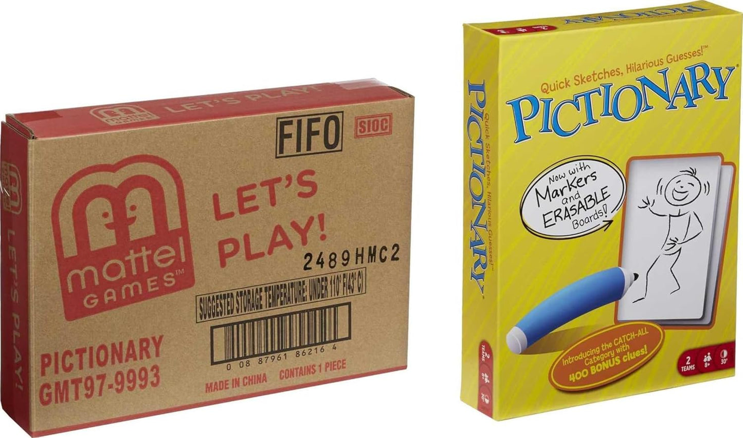 Mattel Games Mattel Pictionary Board Drawing Game for Adults Families Parties Unique
