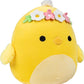 Squishmallows Original 10-Inch; Triston The Chick with Flower Crown