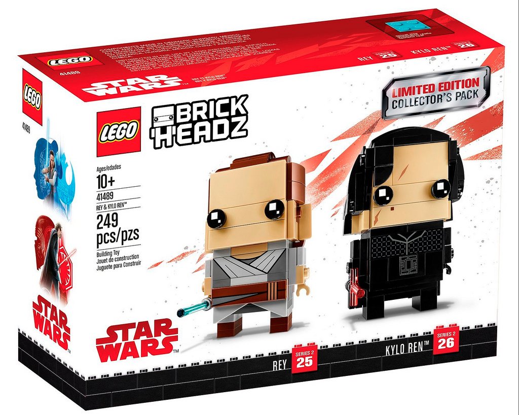 LEGO BrickHeadz Limited Edition Star Wars Rey and Kylo Ren