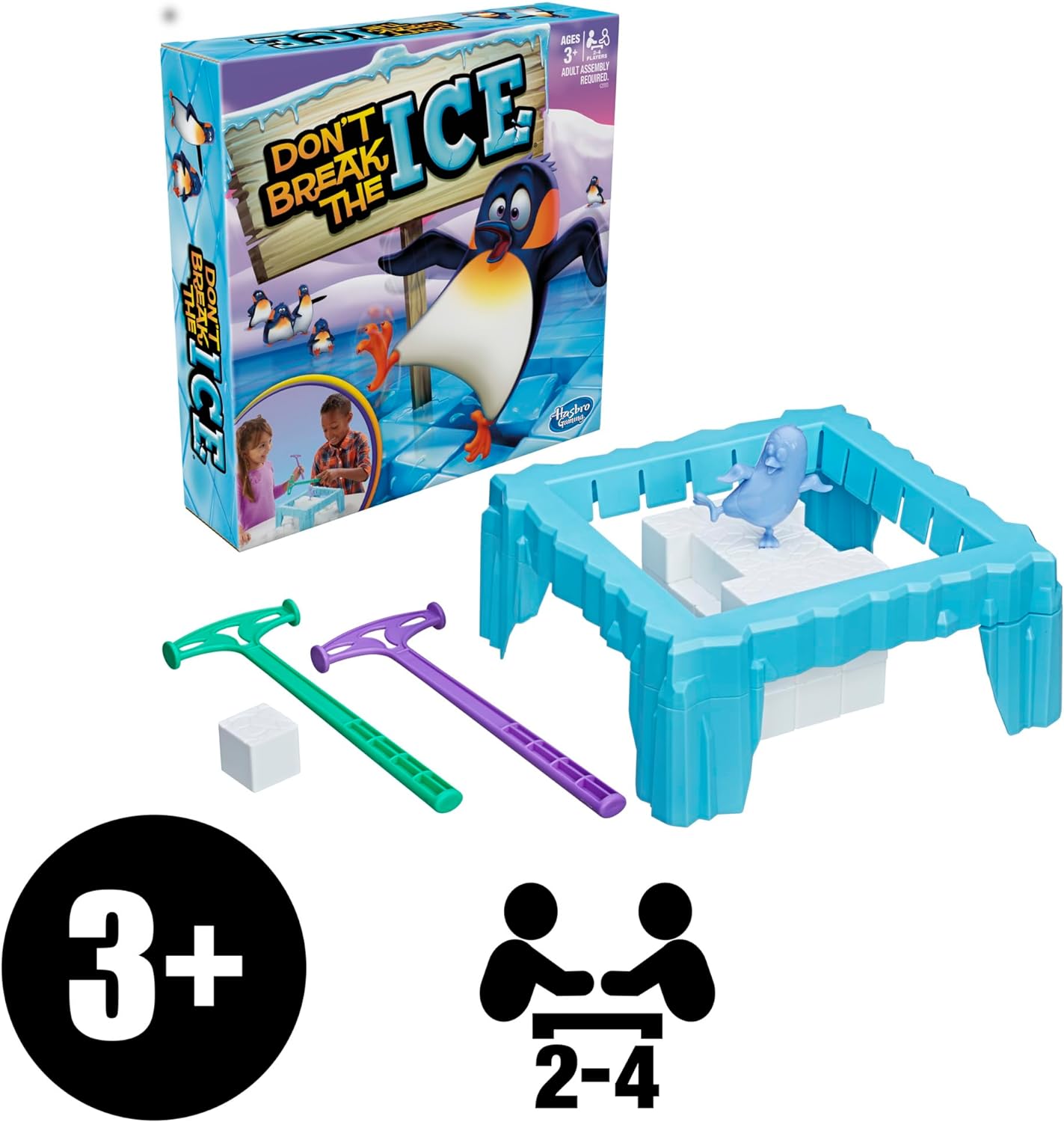 Hasbro Gaming Don't Break The Ice Preschool Game Board for