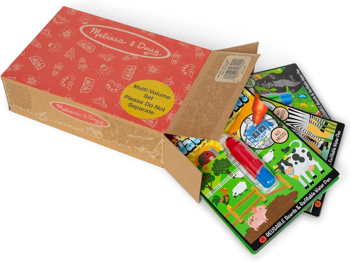 Melissa & Doug Melissa Doug On the Go Water Wow Reusable Color with Water Activity Pad