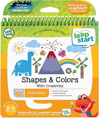 LeapFrog LeapStart Preschool Activity Book Shapes and Colors and Creativity