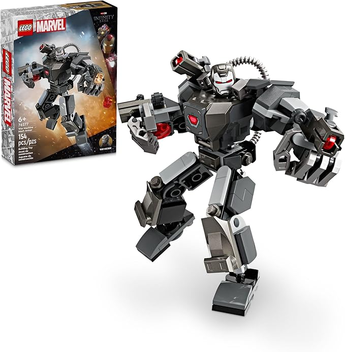 LEGO Marvel War Machine Mech Armor Buildable Marvel Action Figure Toy for with 3 Stud