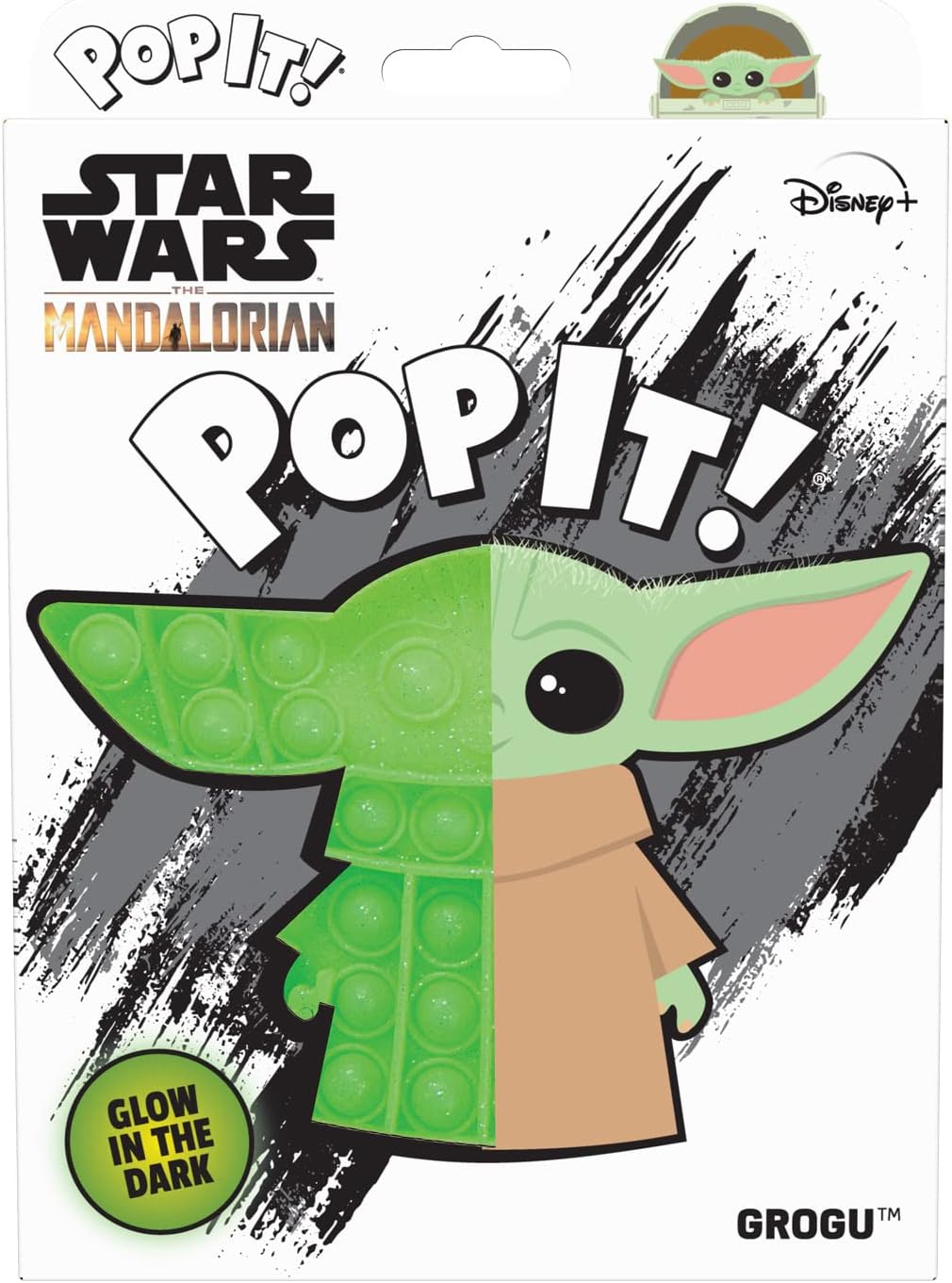 Buffalo Games - Pop It! - Star Wars Grogu Glow in The Dark