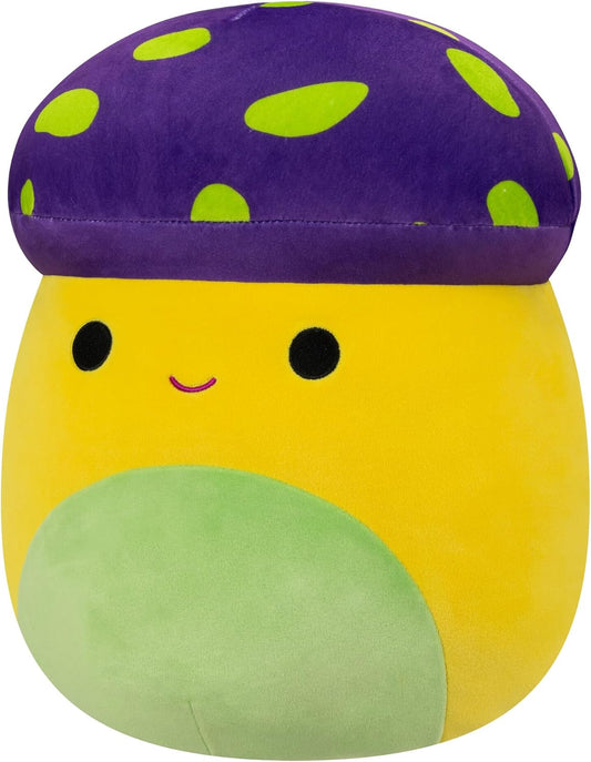 Squishmallows Original 12-Inch Enid Neon Yellow Mushroom - Medium-Sized Ultrasoft Official Jazwares Plush