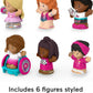 Fisher-Price Little People Barbie Toddler Figure 6 Pack for Preschool Pretend Play Ages