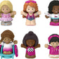 Fisher-Price Little People Barbie Toddler Figure 6 Pack for Preschool Pretend Play Ages