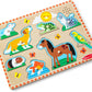 Melissa & Doug Melissa Doug Pets Sound Puzzle - Wooden Peg Puzzle With Sound Effects 8 pcs