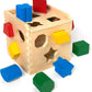 Melissa & Doug Melissa Doug Shape Sorting Cube - Classic Wooden Toy With 12 Shapes