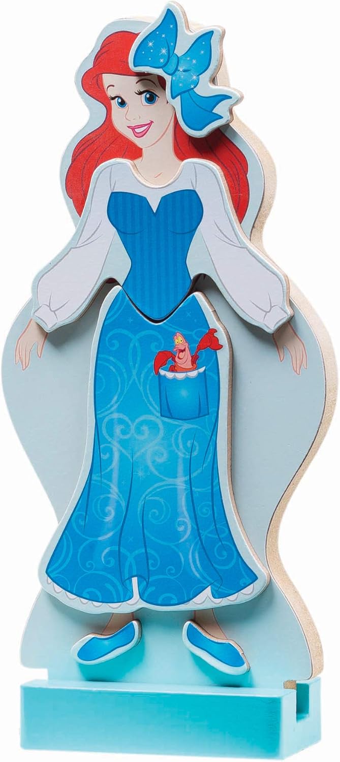 Melissa & Doug Melissa Doug Disney Ariel Magnetic Dress-Up Wooden Doll 30 pcs