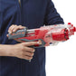 NERF Elite Disrupter Blaster 6-Dart Rotating Drum Slam Fire Translucent Red Easter Gifts