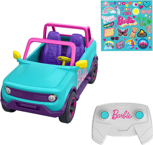 Barbie Hot Wheels RC SUV Remote-Control Pink Vehicle