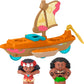 Fisher-Price Little People Toddler Toy Disney Princess Moana Maui's Canoe Sail Boat with