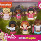Fisher-Price Little People Barbie Toddler Figure 6 Pack for Preschool Pretend Play Ages