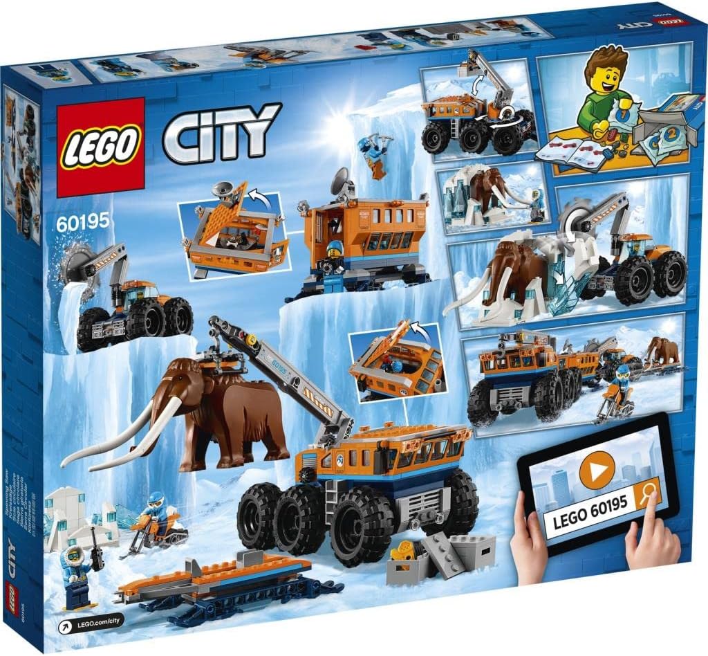 LEGO City Arctic Mobile Exploration Base Toy with Crane Vehicle & Trailer