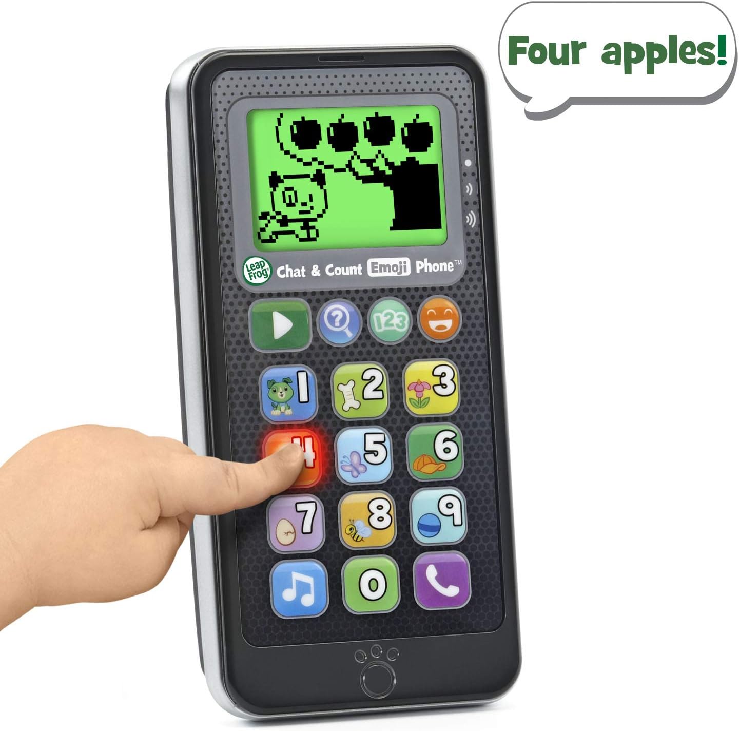 LeapFrog Chat and Count Emoji Phone Black