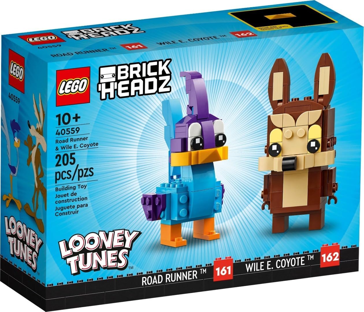 LEGO Brickheadz 40559 Looney Tunes Road Runner and Wile E. Coyote 323 Pieces