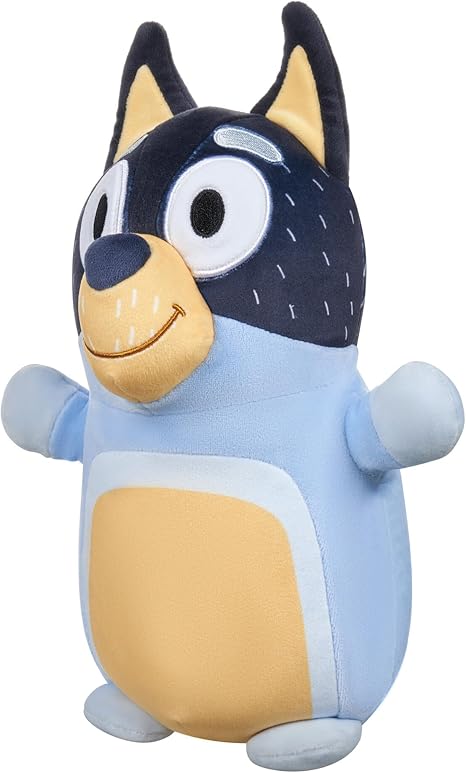 Squishmallows Original Bluey 10-Inch Bandit HugMees - Medium-Sized Plush