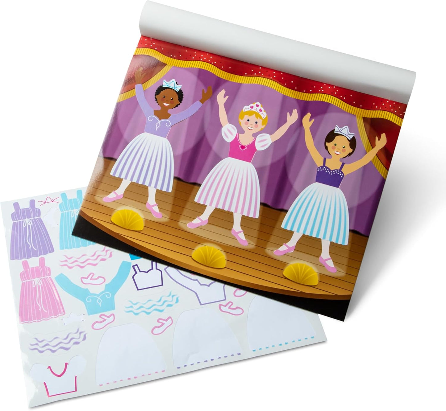 Melissa & Doug Melissa Doug Reusable Sticker Pad Dress-Up - 165 Removable Fashion