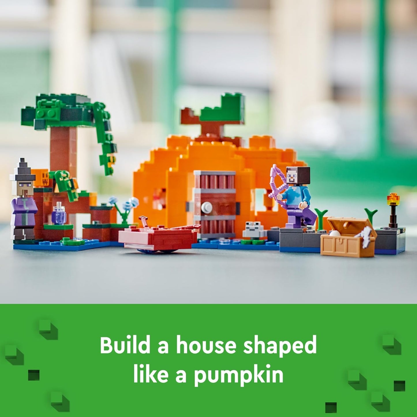 LEGO Minecraft The Pumpkin Farm - Building Toy for Age 8 - Toy for Boys Girls Gamers