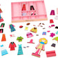Melissa & Doug Melissa Doug Abby and Emma Deluxe Magnetic Wooden Dress-Up Doll