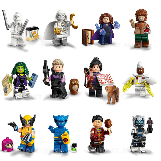 LEGO Marvel Series 2 Minifigure; Complete Set of 12 Minifigures