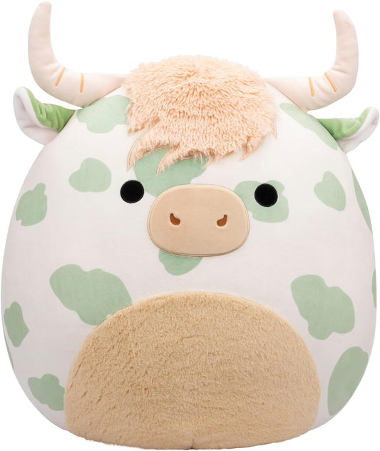 Squishmallows Original 20" Celestino Sage Green Spotted Highland Cow